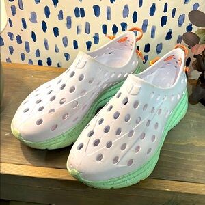 White and Green Kanes Sneakers